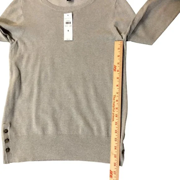Ann Taylor Sweater Womens S NEW Gray Pullover - Picture 14 of 16
